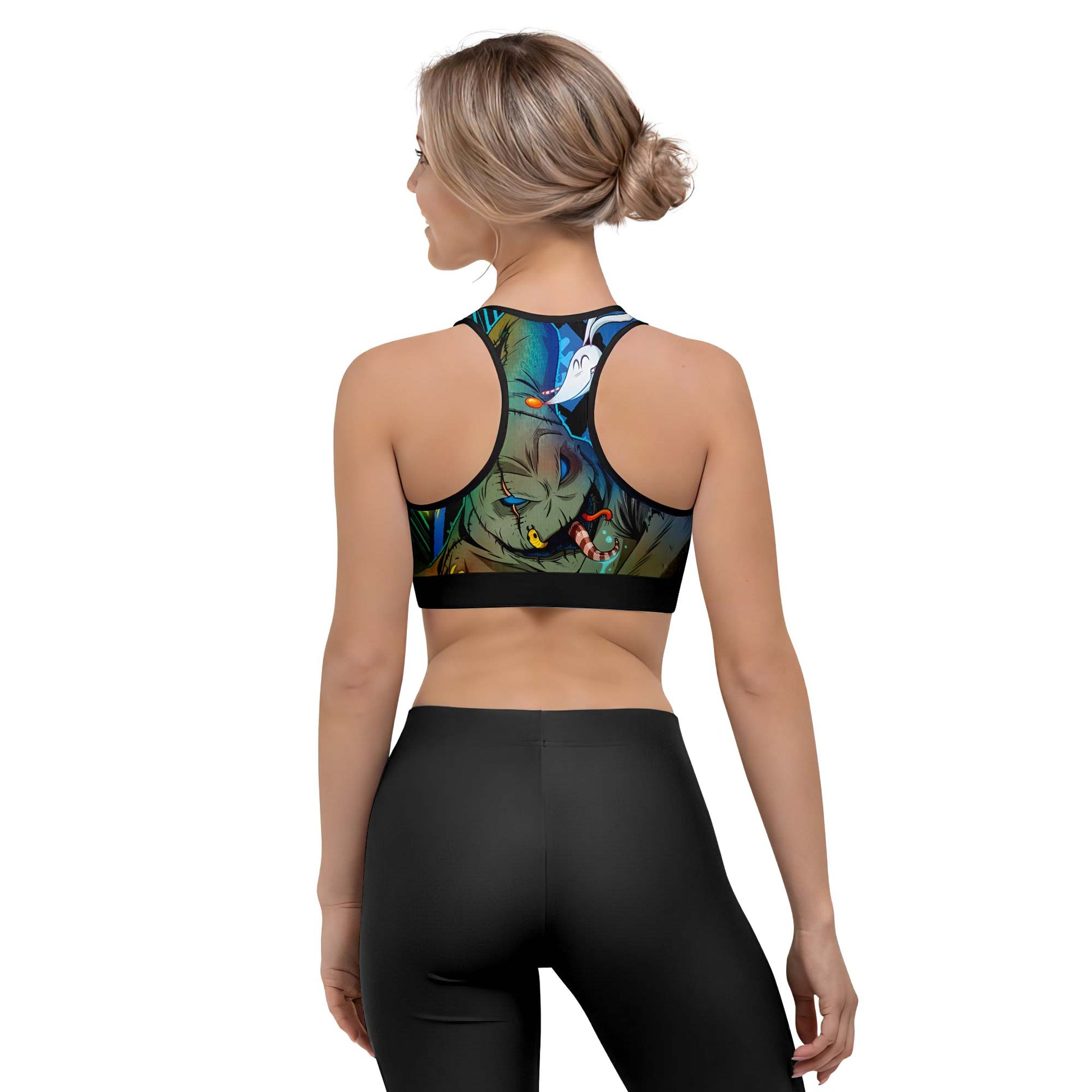Oogie Boogie Christmas Women's Padded Sports Bra