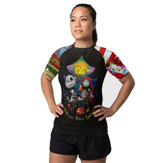 Oogie Boogie Christmas Women's Short Sleeve Rash Guard