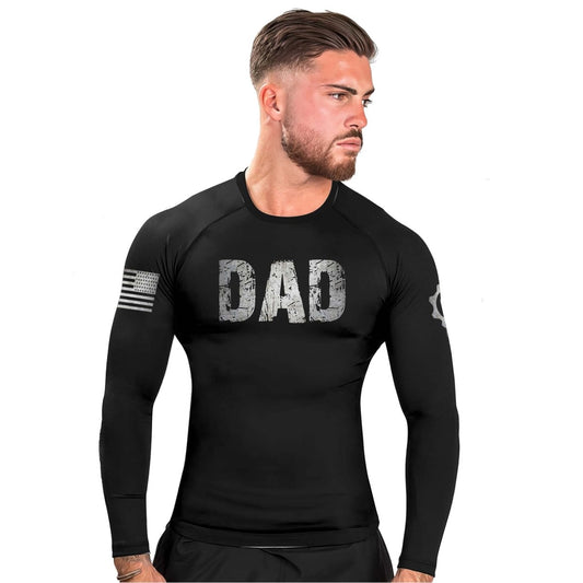 Papa Squatch Master Men's Long Sleeve Rash Guard - BattleFitGear