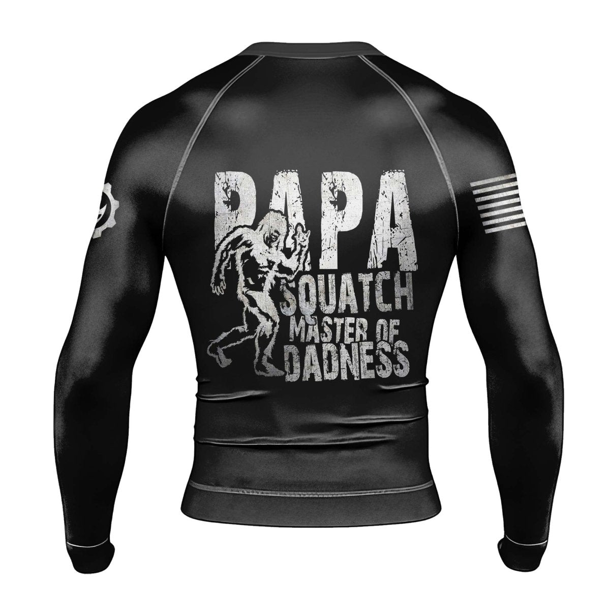 Papa Squatch Master Men's Long Sleeve Rash Guard - BattleFitGear