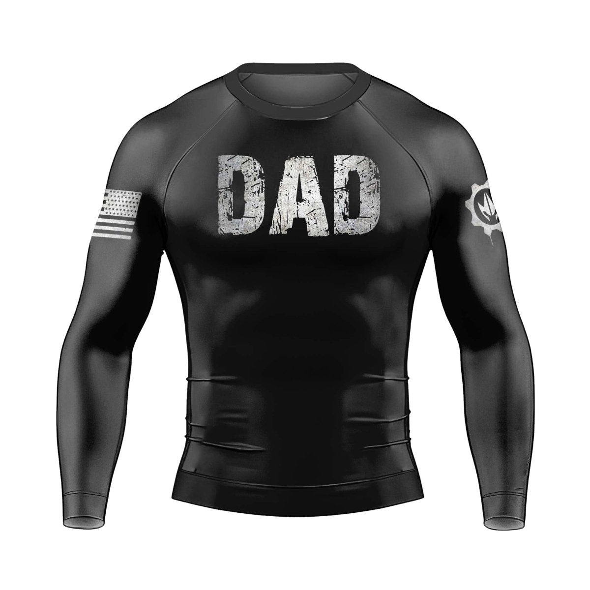 Papa Squatch Master Men's Long Sleeve Rash Guard - BattleFitGear