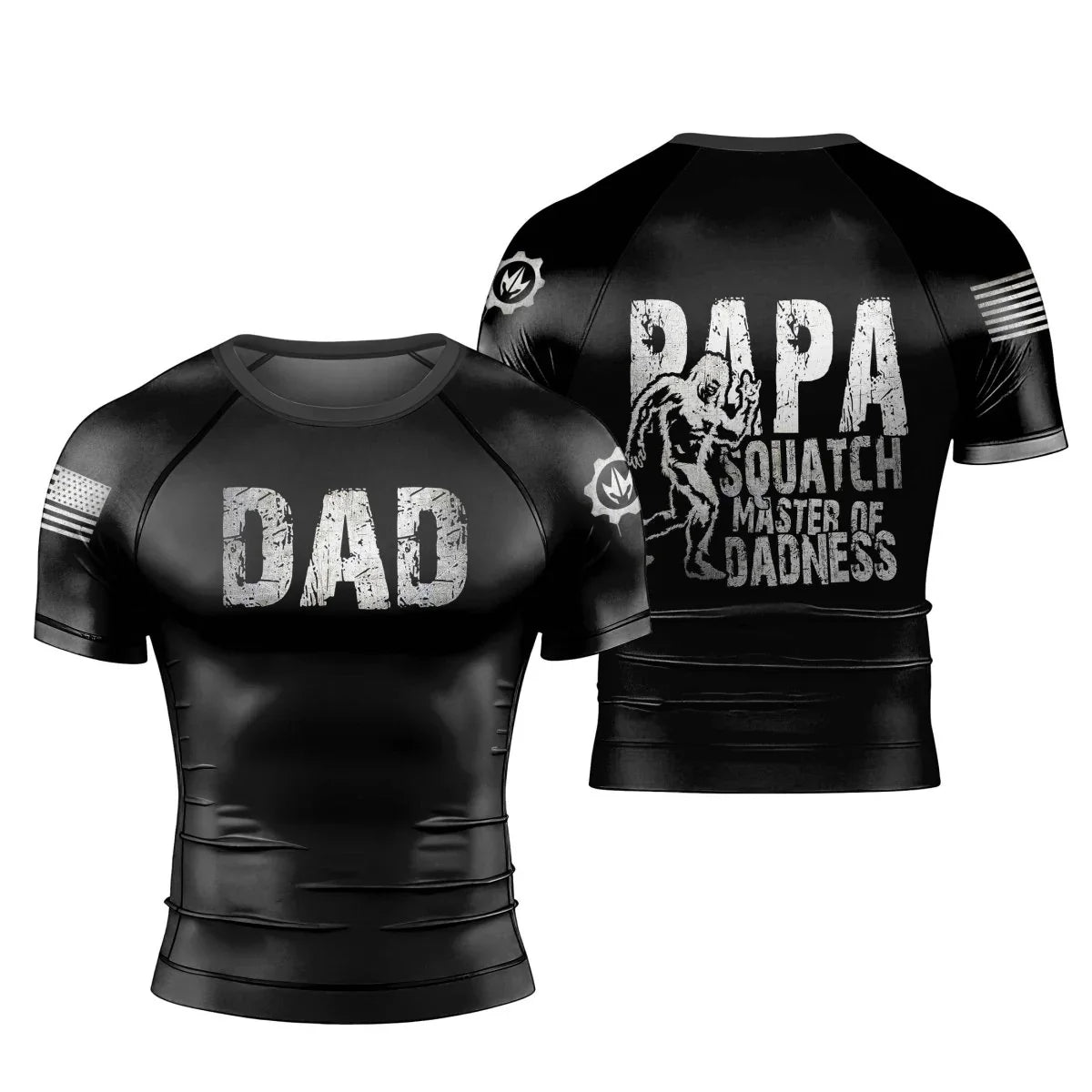 Papa Squatch Master Men's Short Sleeve Rash Guard