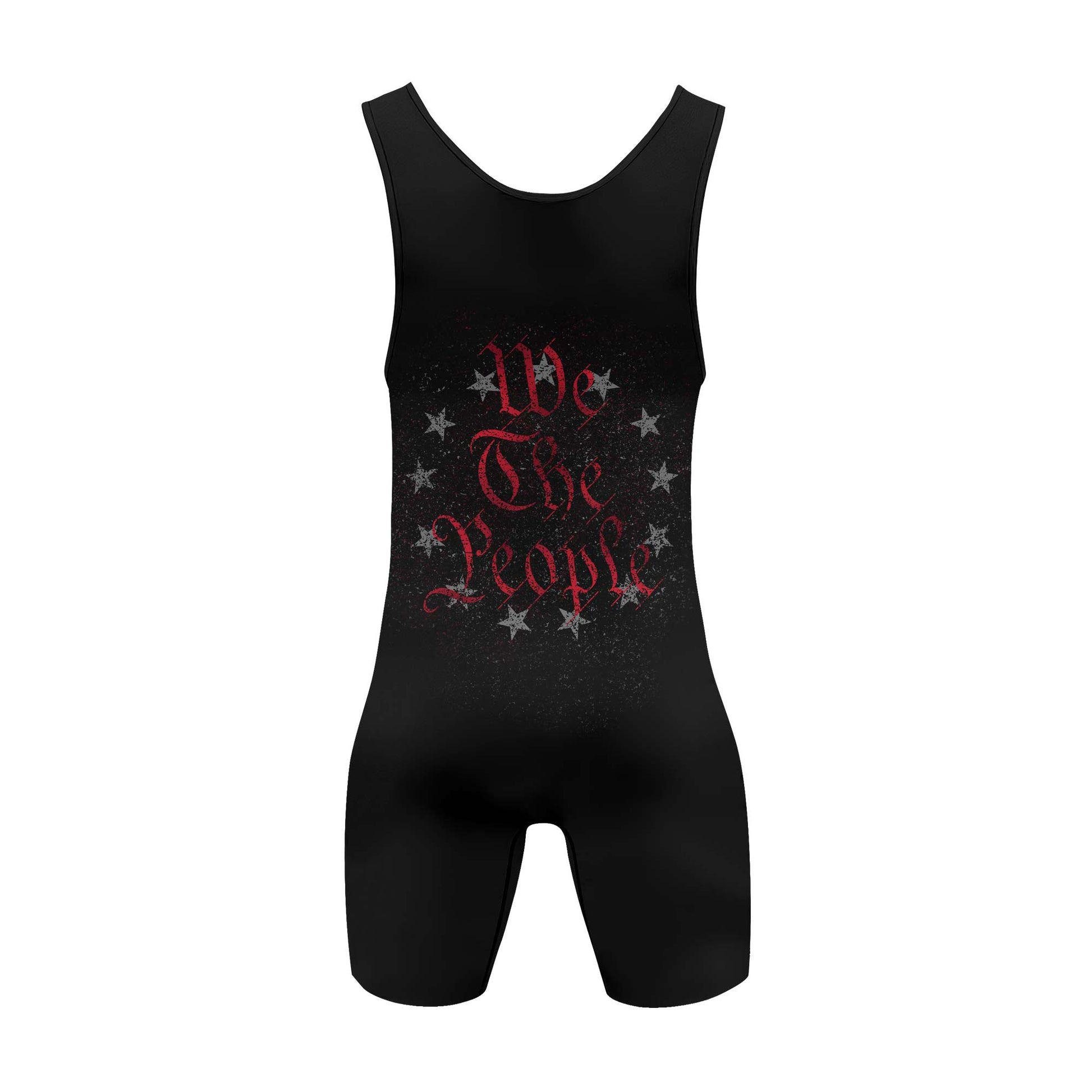 Personalized American Jiu Jitsu Grunge Wrestling Singlets