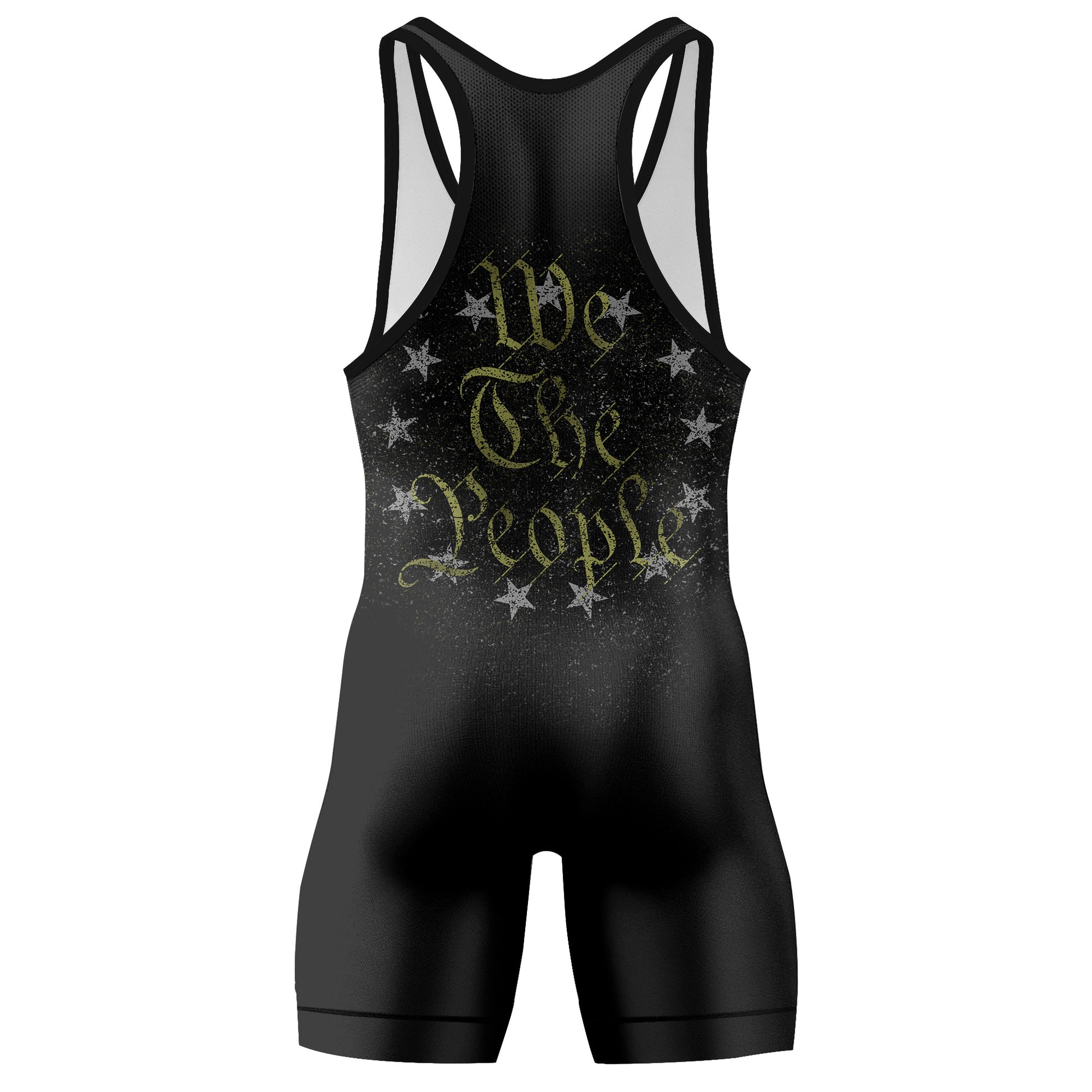 Personalized American Jiu Jitsu Grunge Wrestling Singlets