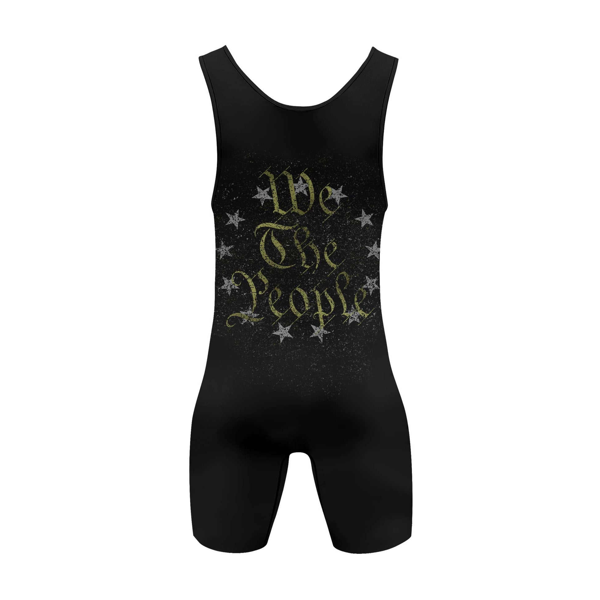 Personalized American Jiu Jitsu Grunge Wrestling Singlets