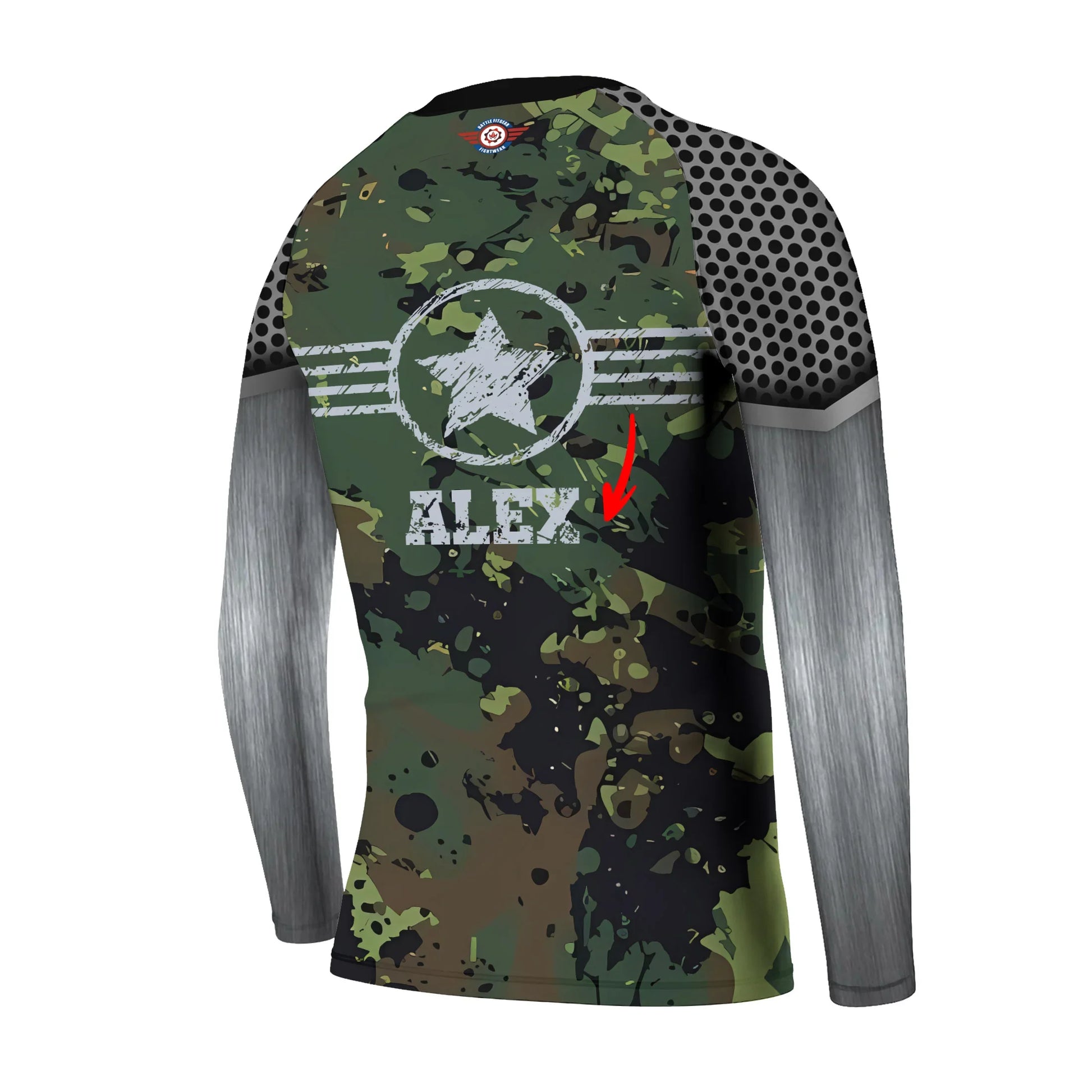 Personalized Jungle Army Kids Rash Guard