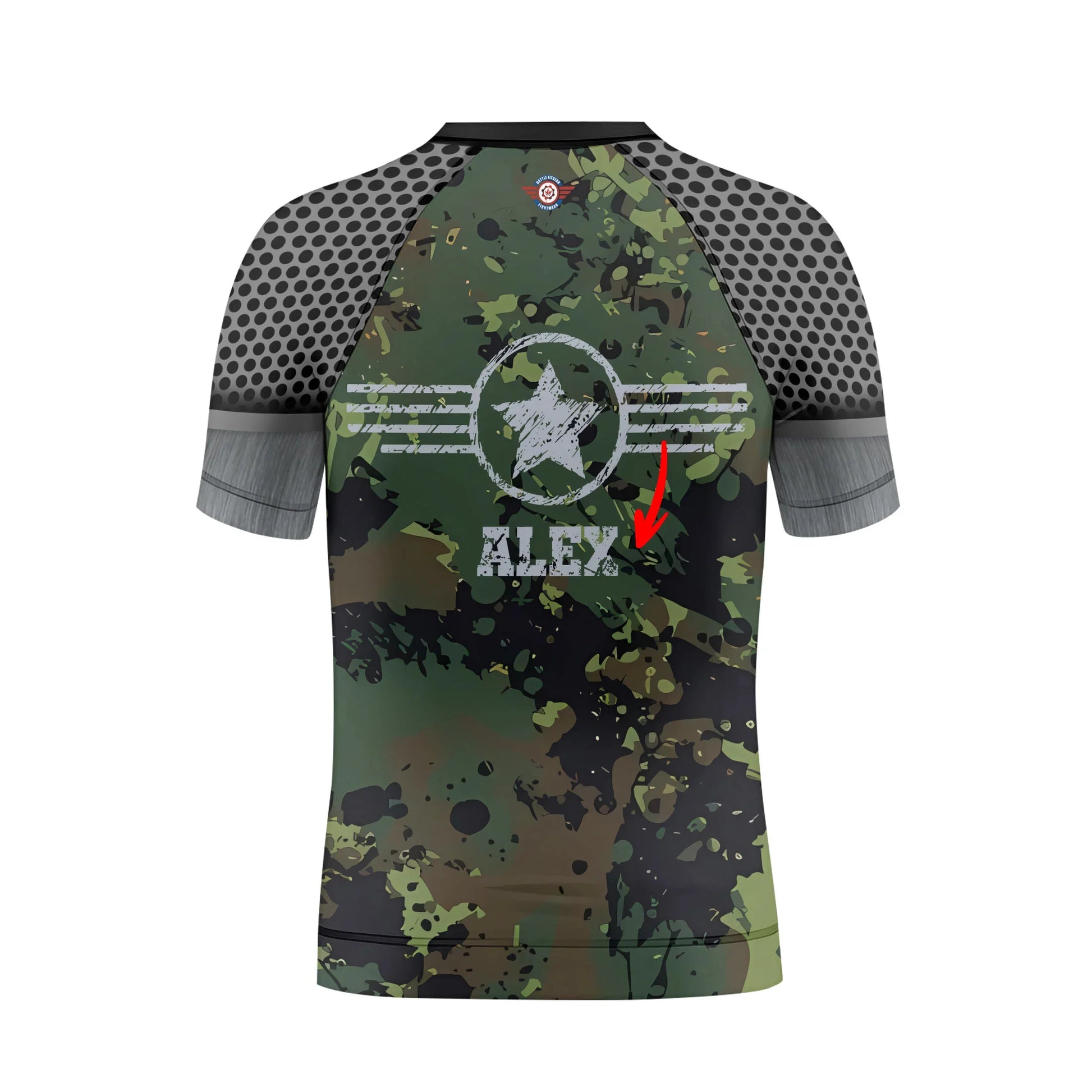 Personalized Jungle Army Kids Rash Guard