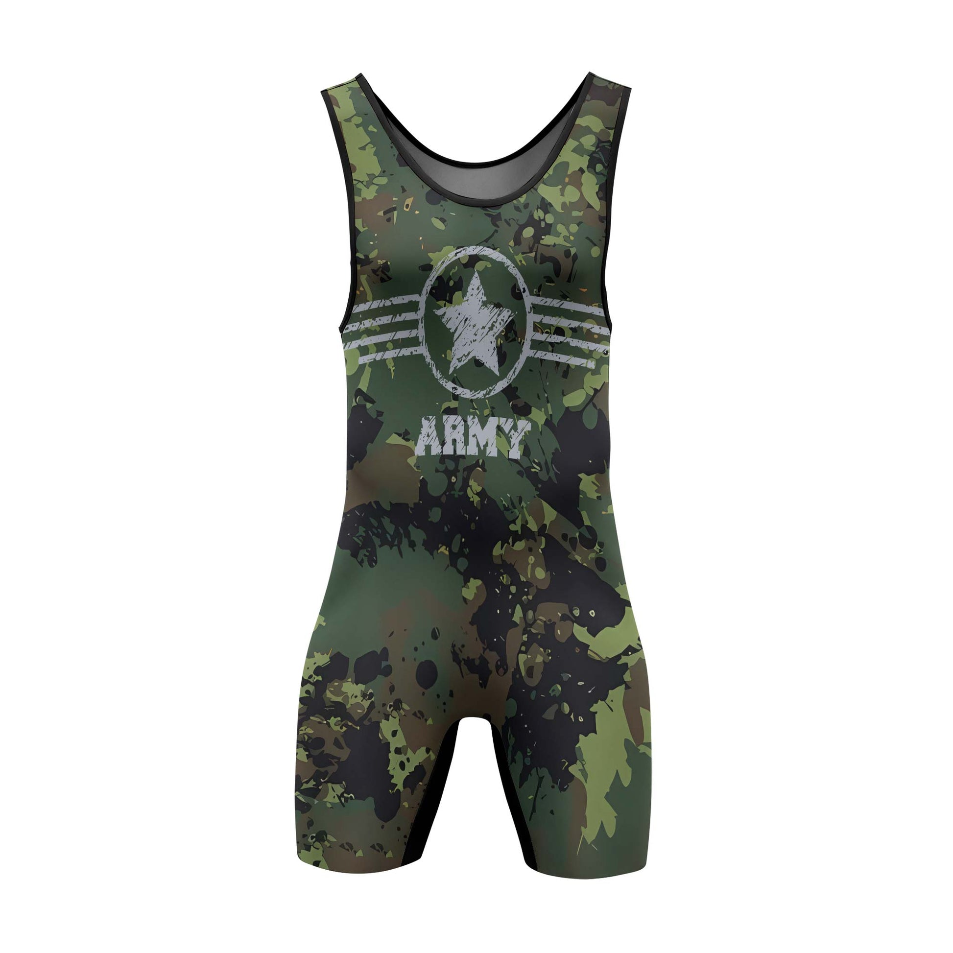 Personalized Jungle Army Wrestling Singlets