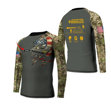 Personalized M18 Hellcat Tank Kids Rash Guard - BattleFitGear