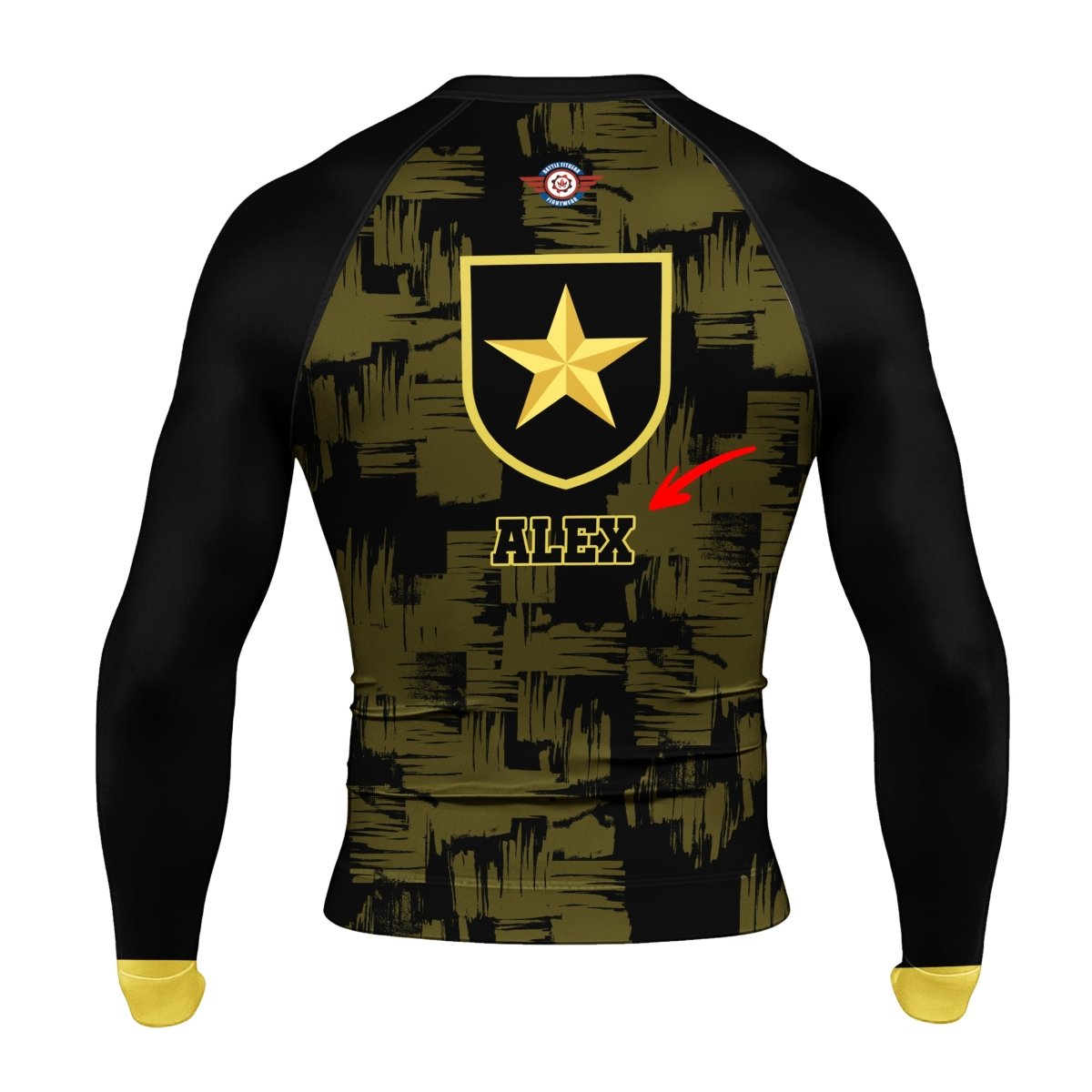 Personalized Partai Ummat Men's Long Sleeve Rash Guard - BattleFitGear