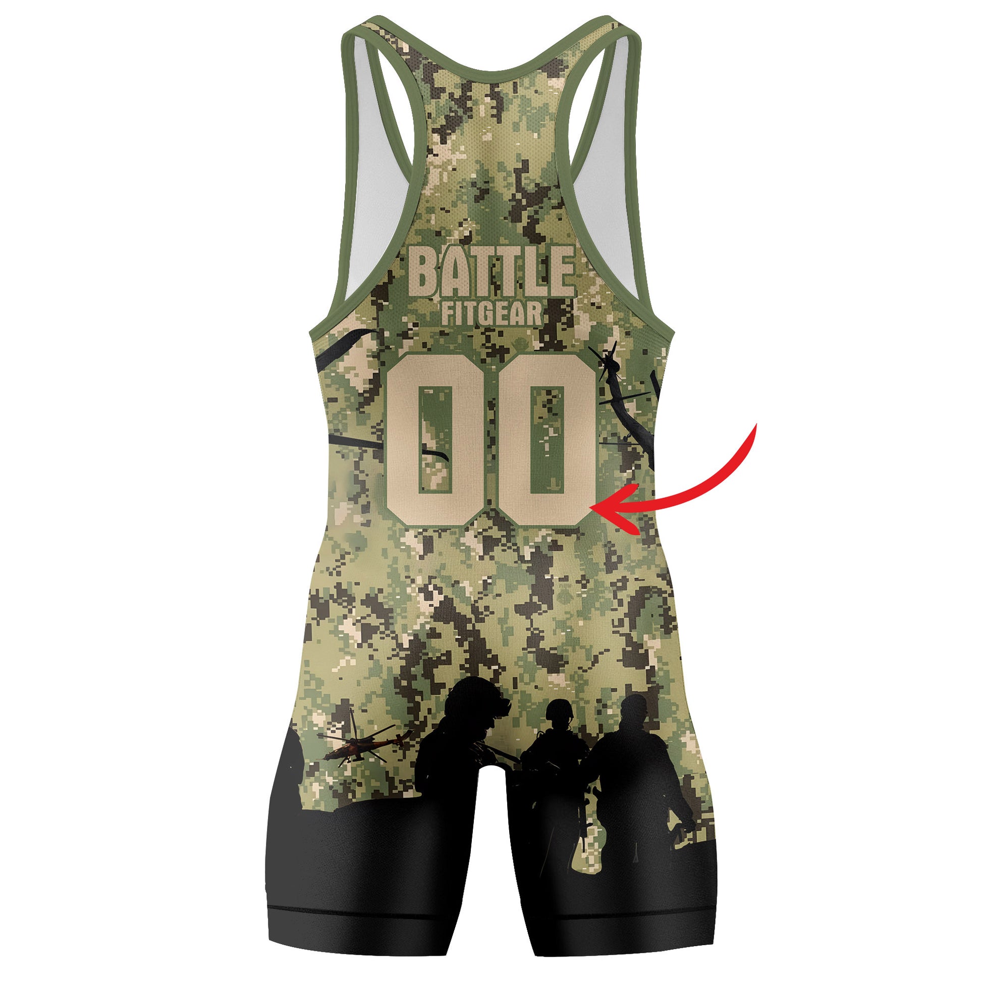Personalized US Coast Guard Wrestling Singlets