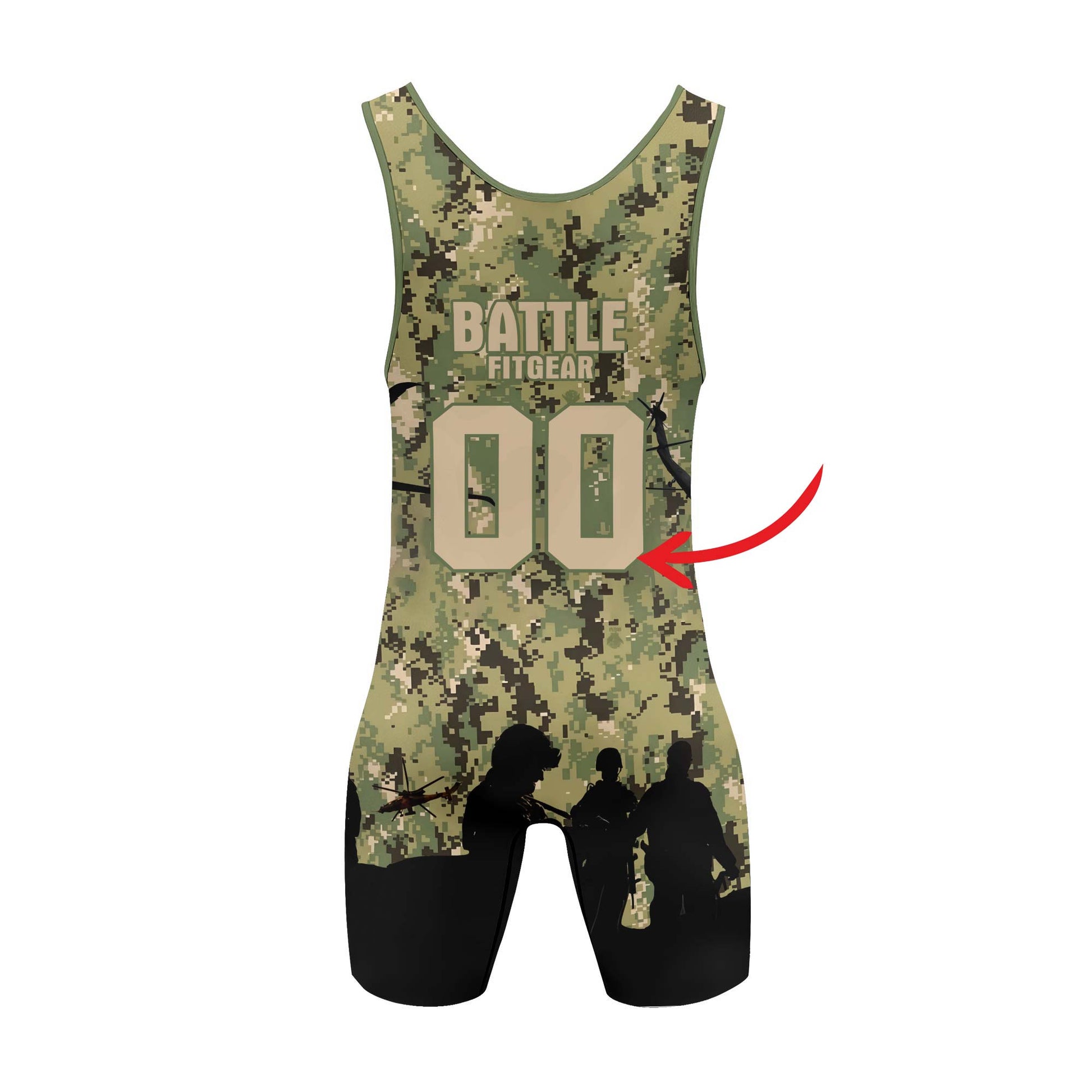 Personalized US Coast Guard Wrestling Singlets