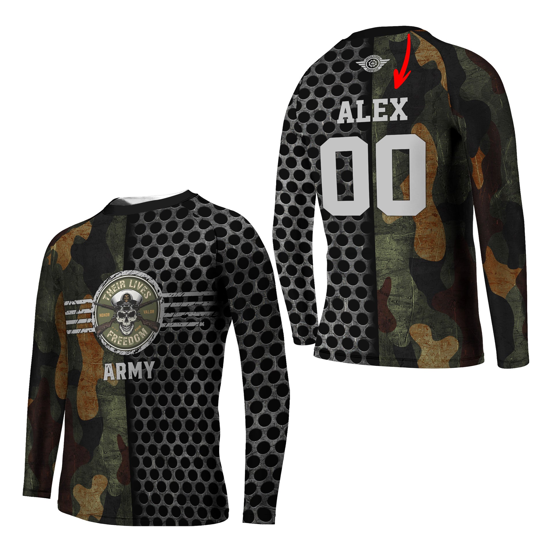 Personalized US Navy Kids Rash Guard