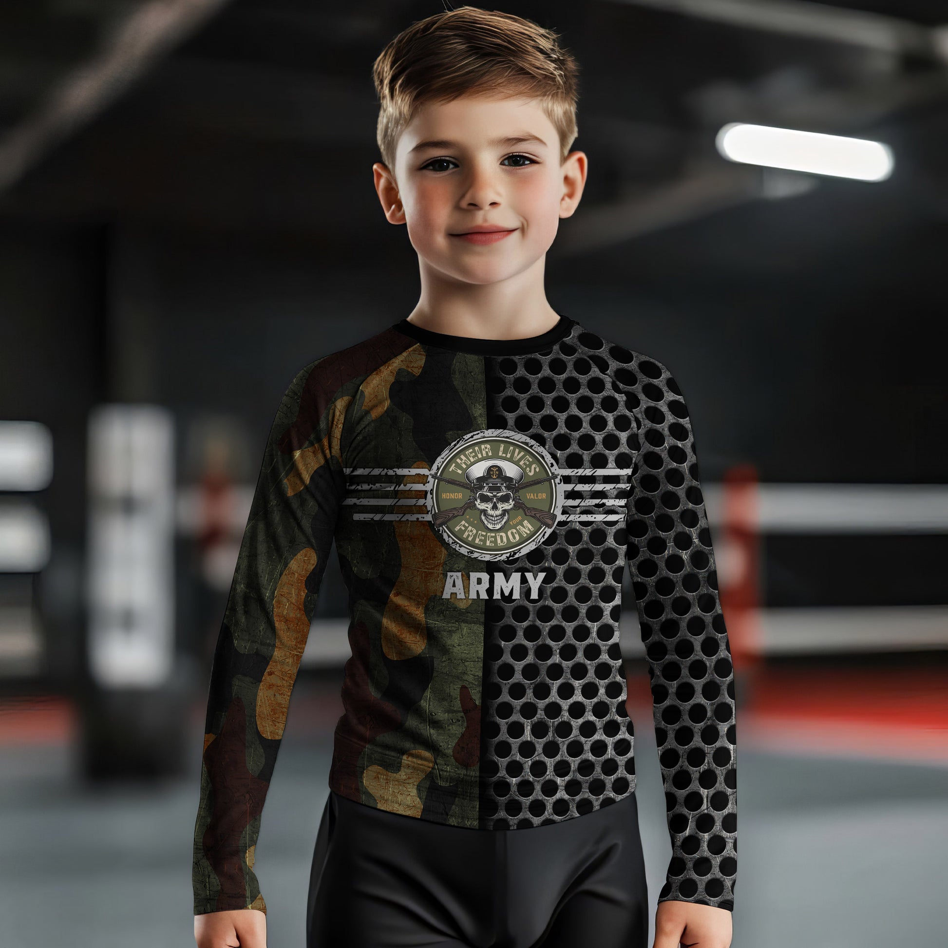 Personalized US Navy Kids Rash Guard