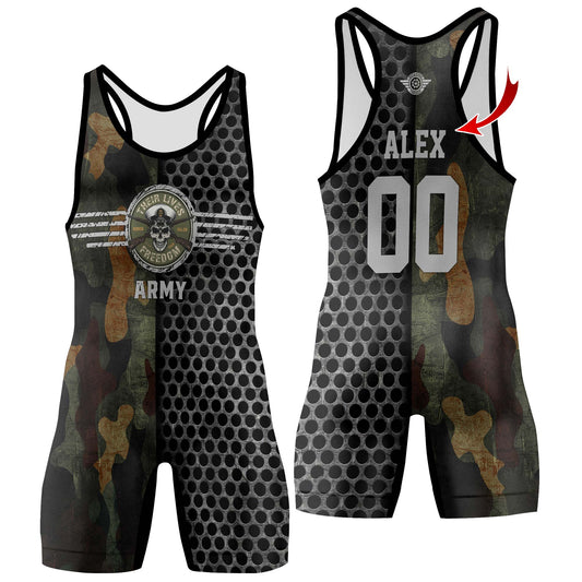Personalized US Navy Wrestling Singlets