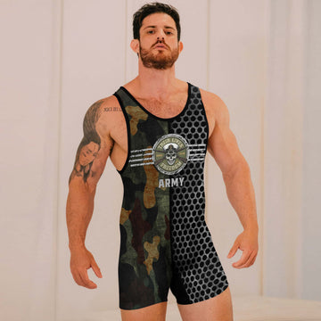 Personalized US Navy Wrestling Singlets