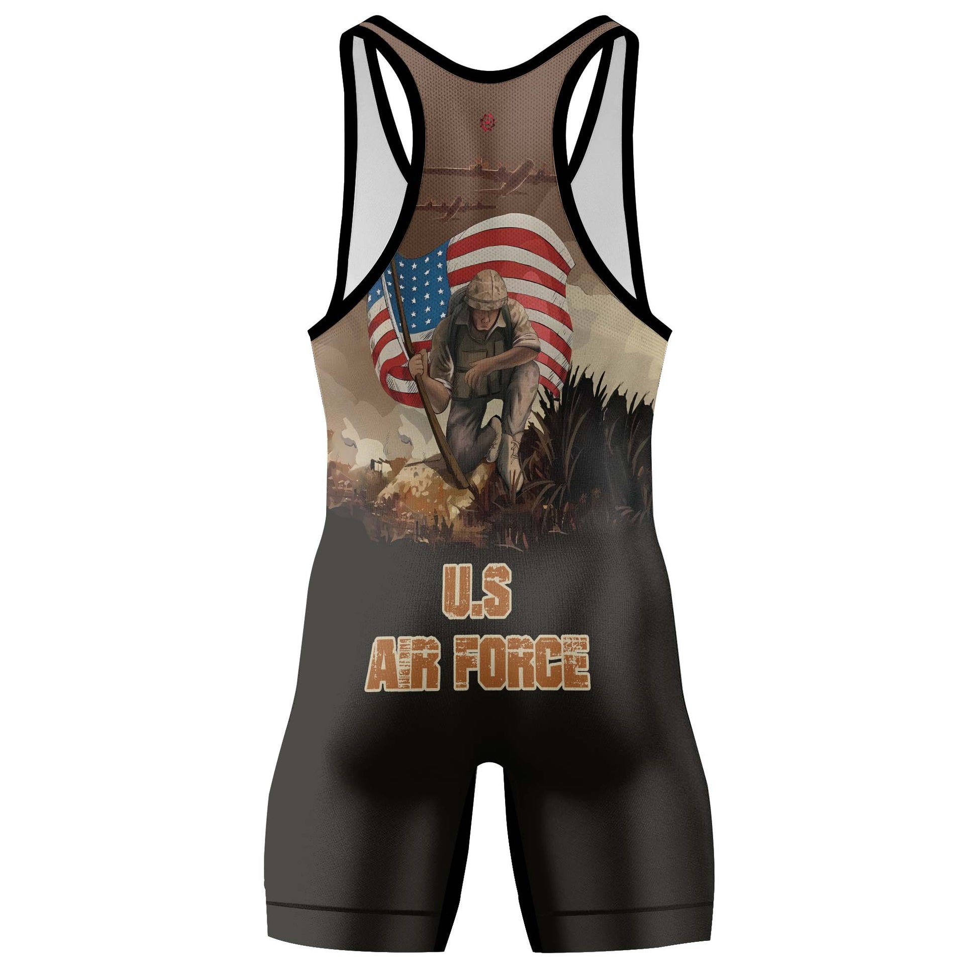 Personalized USA Air Force Veteran Wrestling Singlets