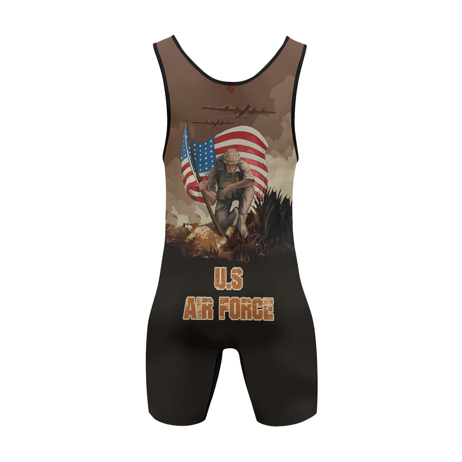 Personalized USA Air Force Veteran Wrestling Singlets