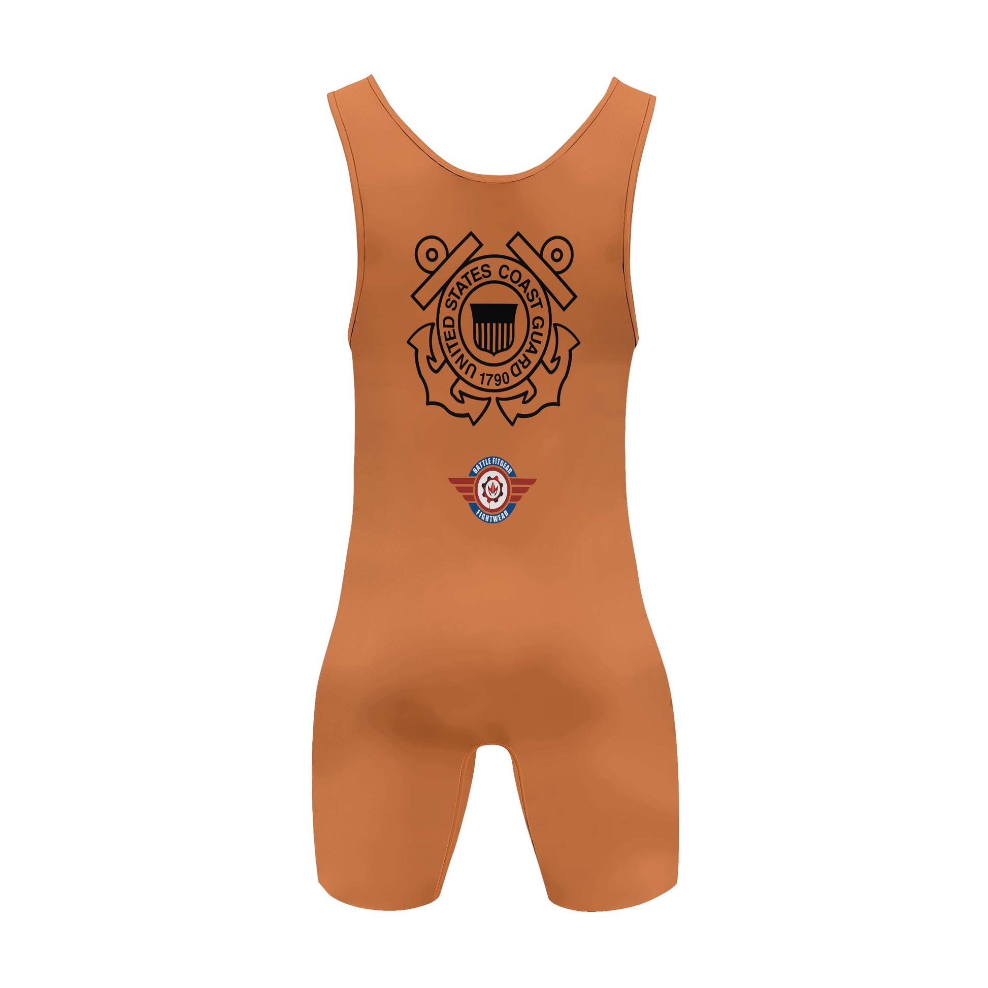 Personalized USA Coast Guard Veteran Wrestling Singlets