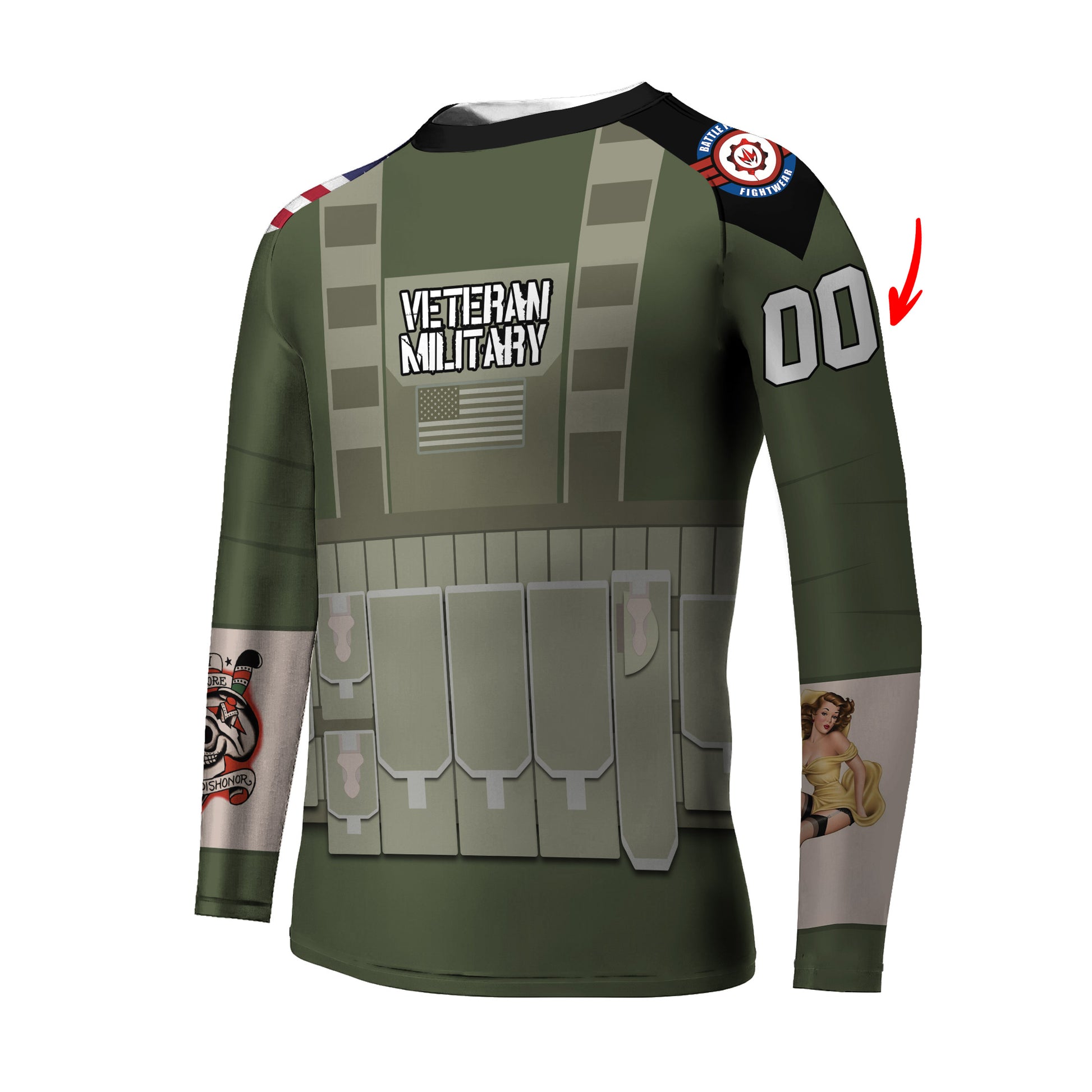 Personalized USA MACVSOG Kids Rash Guard