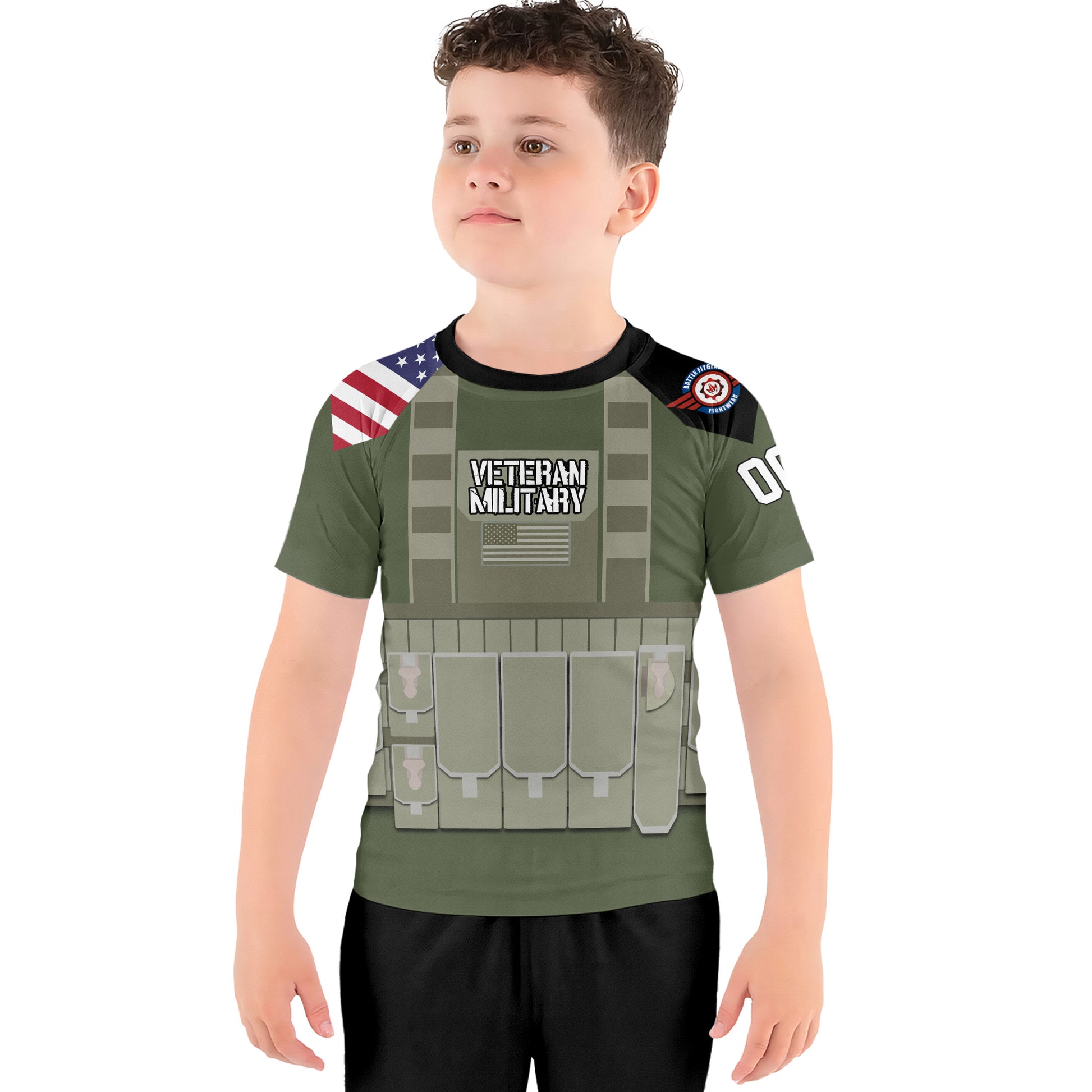 Personalized USA MACVSOG Kids Rash Guard