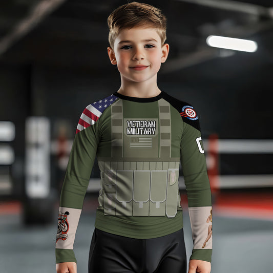Personalized USA MACVSOG Kids Rash Guard