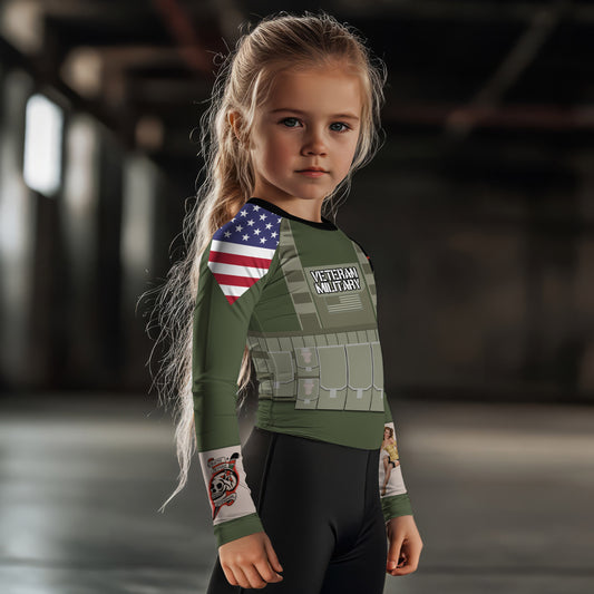 Personalized USA MACVSOG Kids Rash Guard