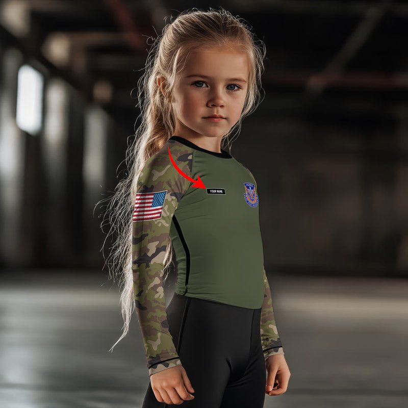 Personalized Utah ARNG Kids Rash Guard - BattleFitGear