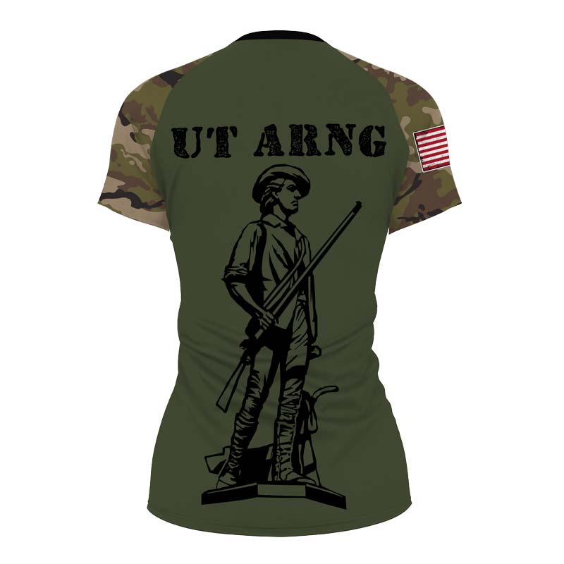 Personalized Utah ARNG Women's Short Sleeve Rash Guard - BattleFitGear