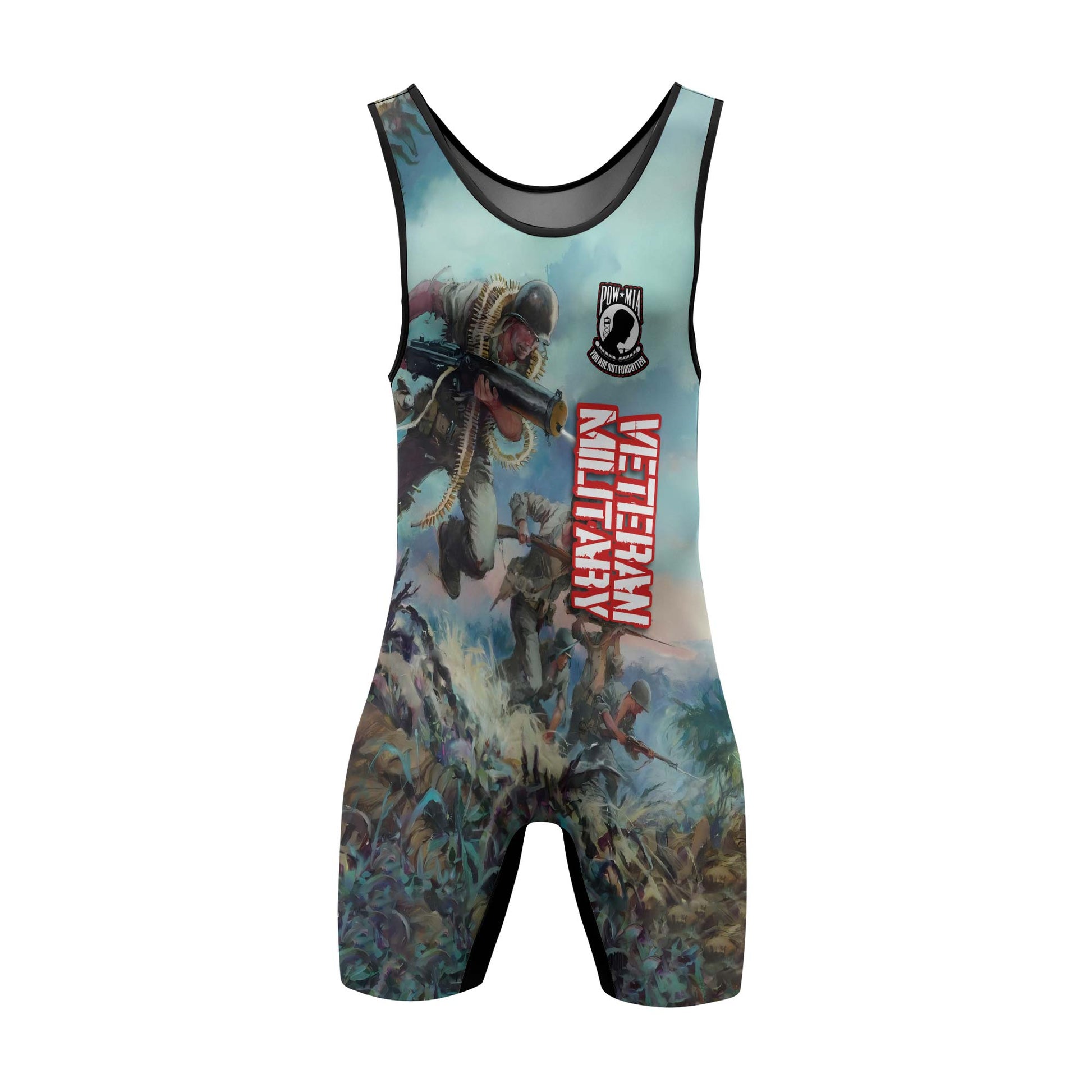 Personalized Veteran Bloody Ridge Wrestling Singlets