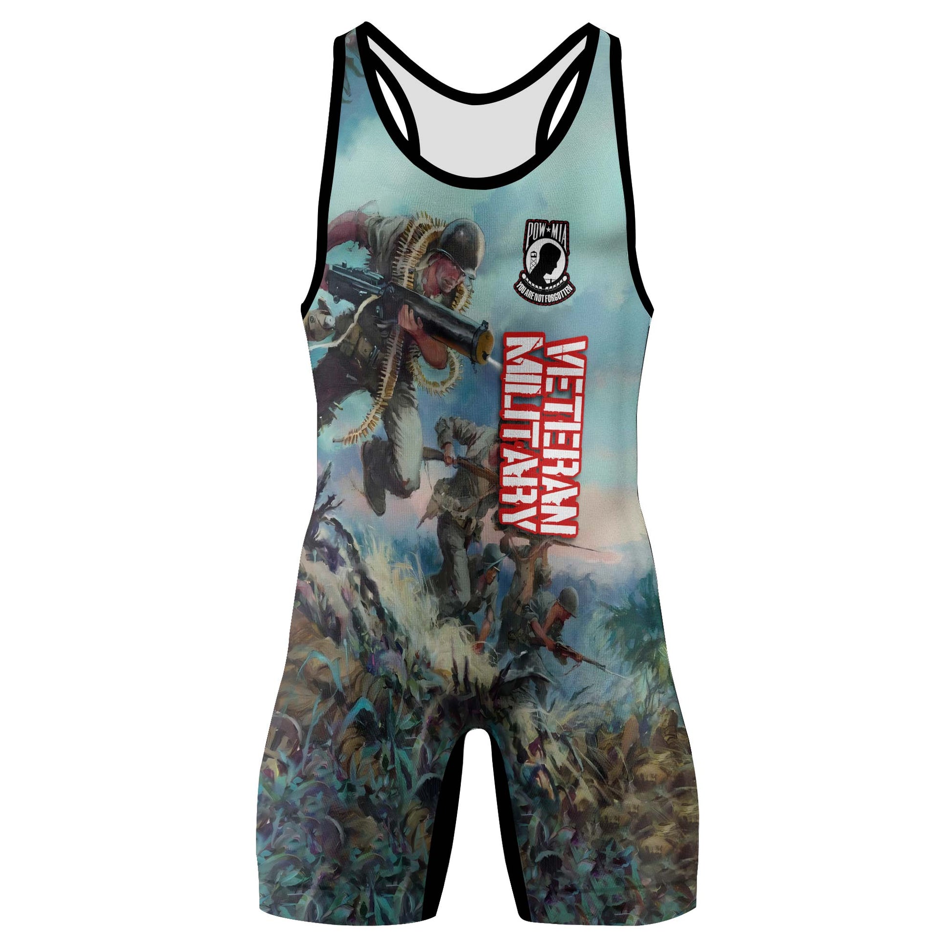 Personalized Veteran Bloody Ridge Wrestling Singlets