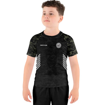 Personalized Veteran Kids Rash Guard