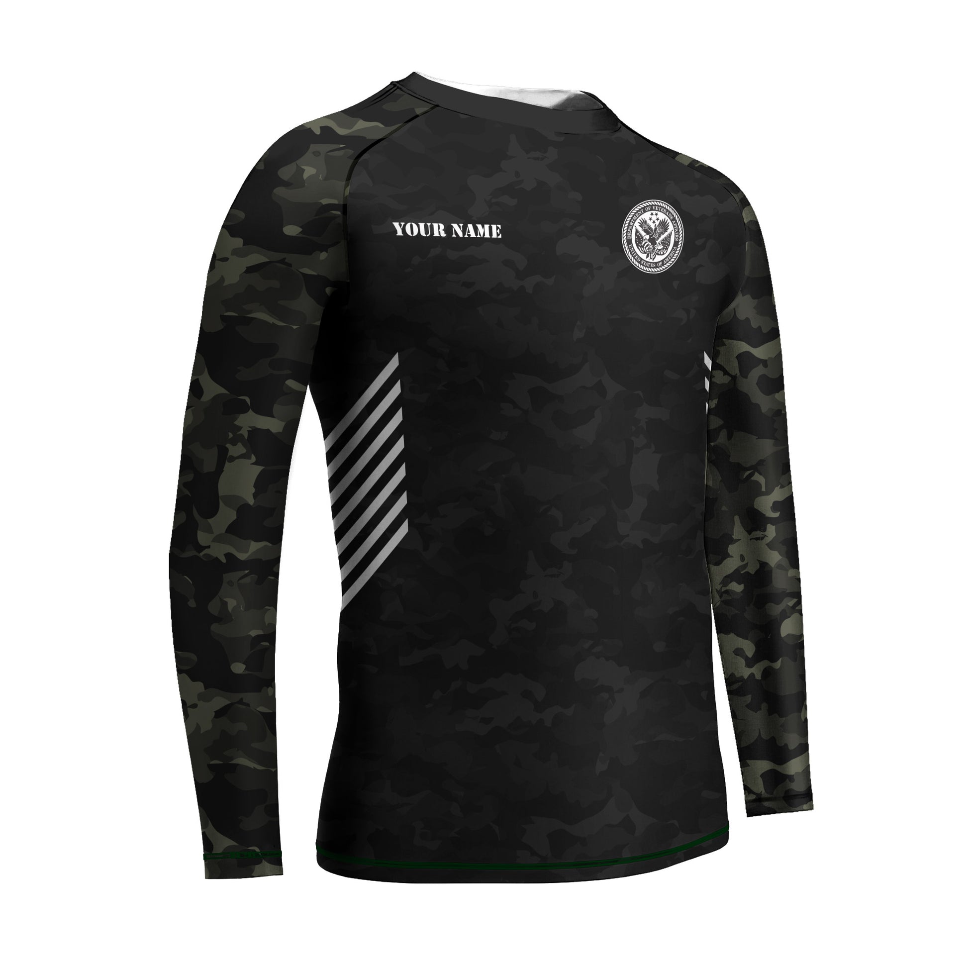 Personalized Veteran Kids Rash Guard