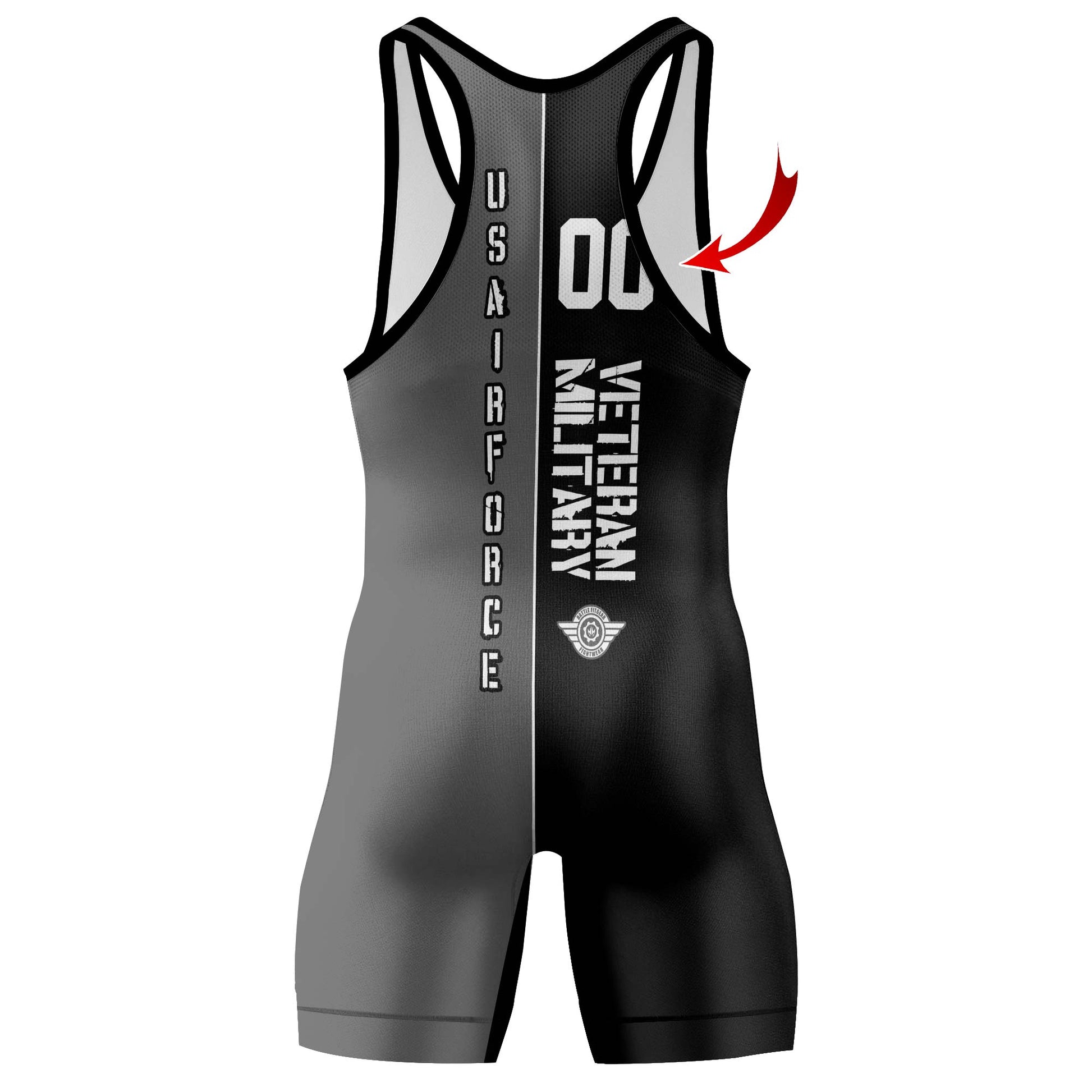 Personalized Veteran Military Air Force Wrestling Singlets