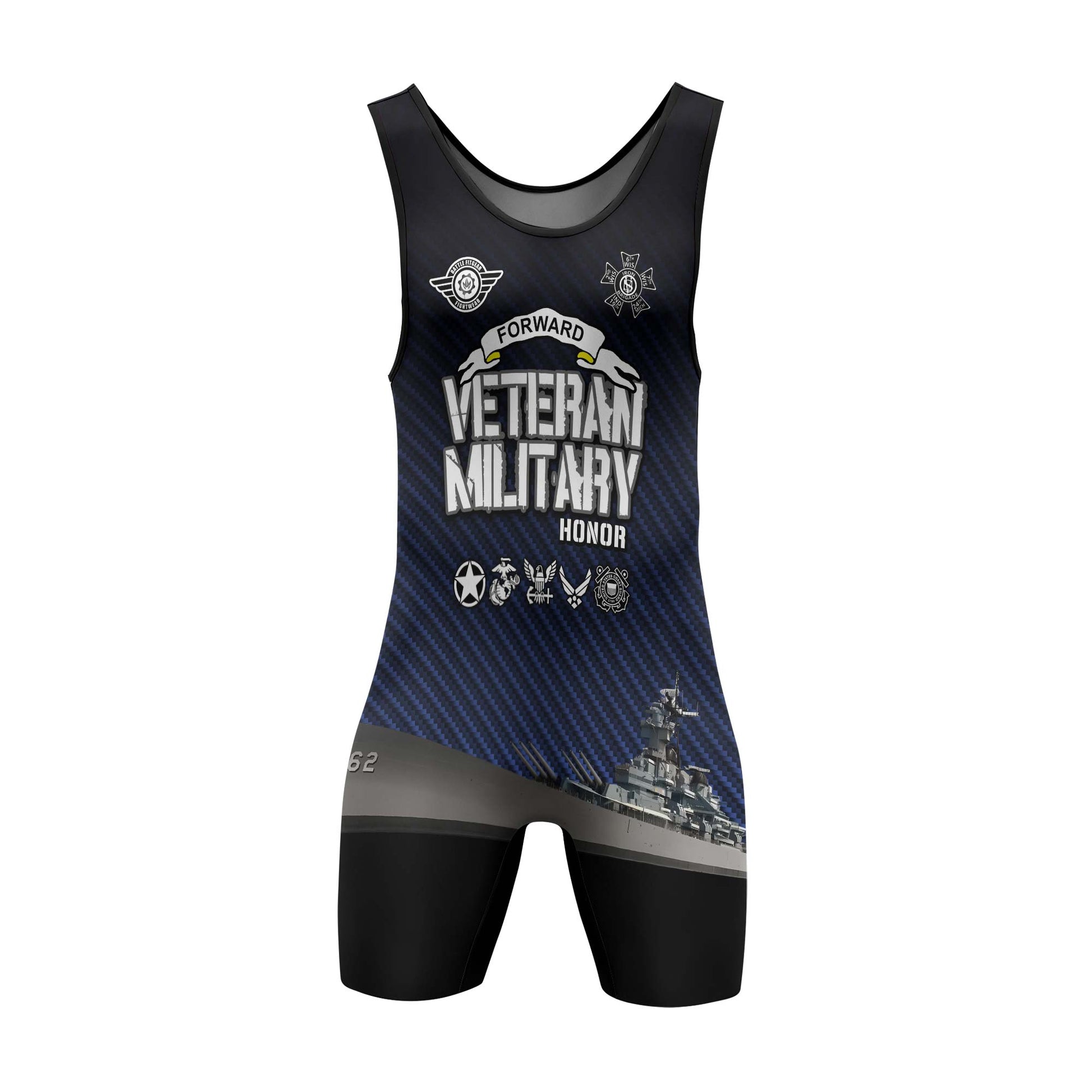 Personalized Veteran Military Honor Wrestling Singlets