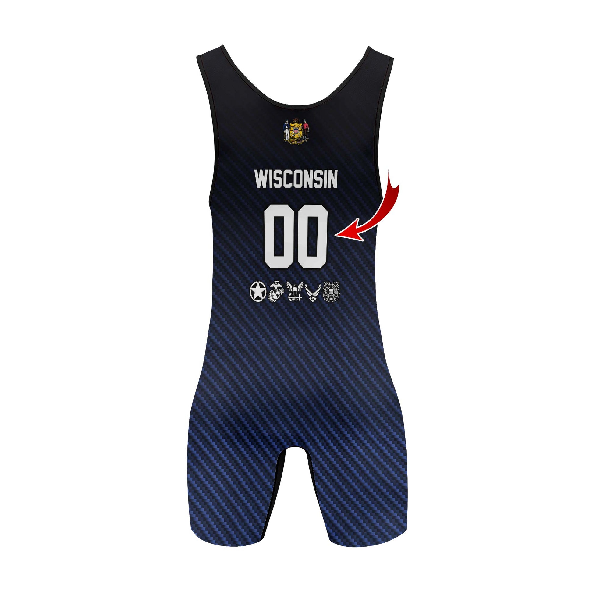 Personalized Veteran Military Honor Wrestling Singlets