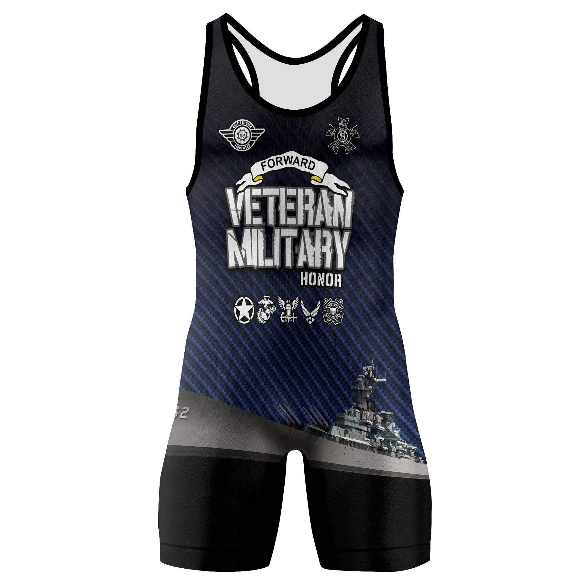 Personalized Veteran Military Honor Wrestling Singlets