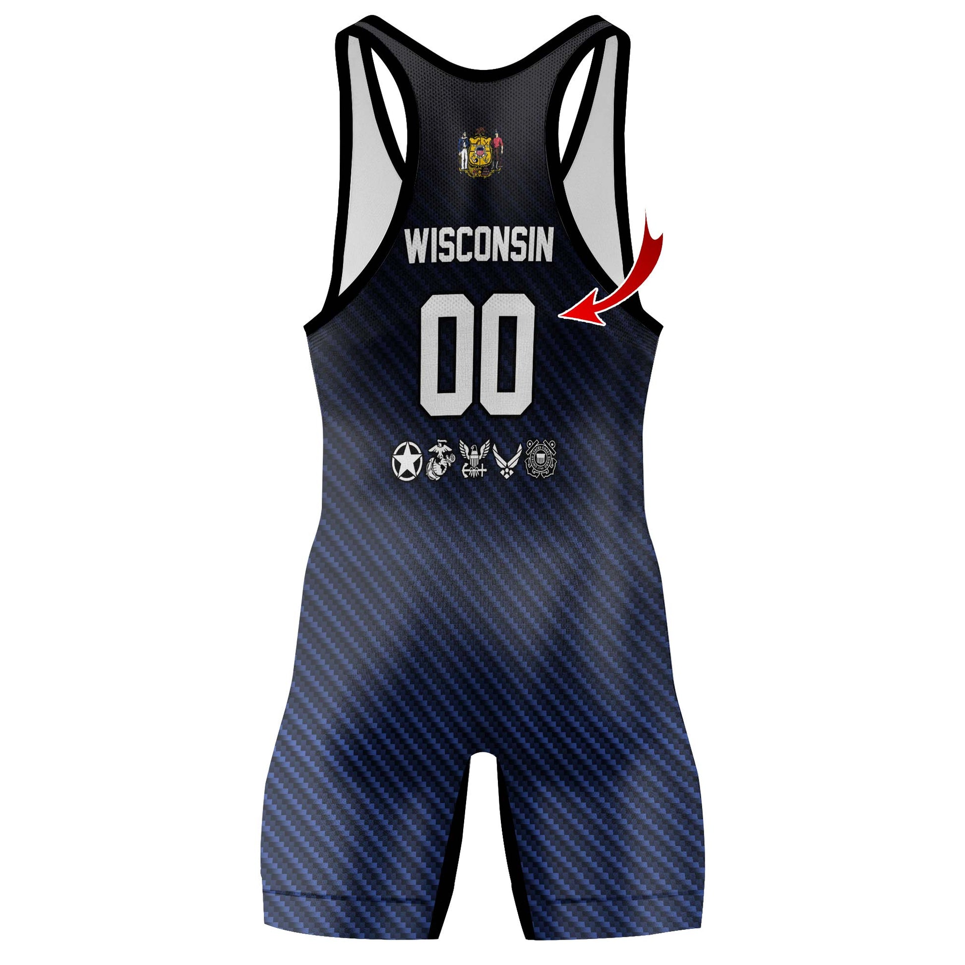 Personalized Veteran Military Honor Wrestling Singlets