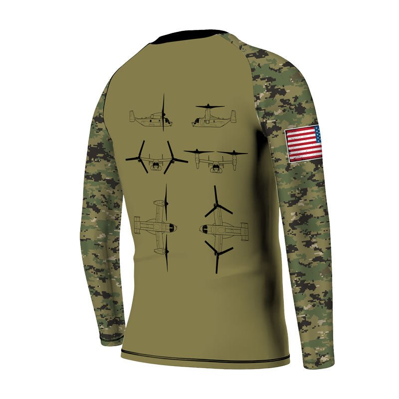 Personalized Veteran Osprey Kids Rash Guard - BattleFitGear