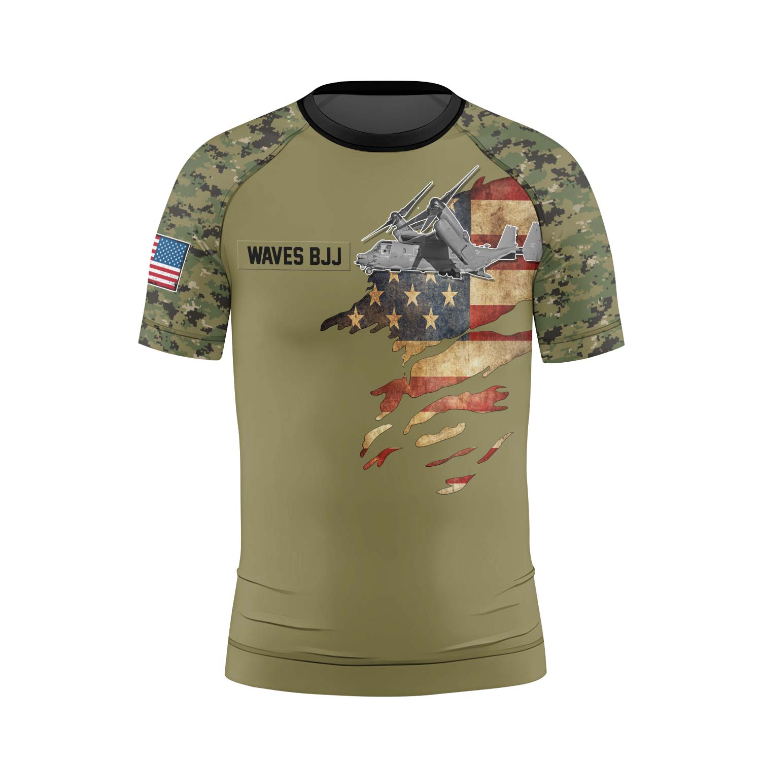 Personalized Veteran Osprey Kids Rash Guard