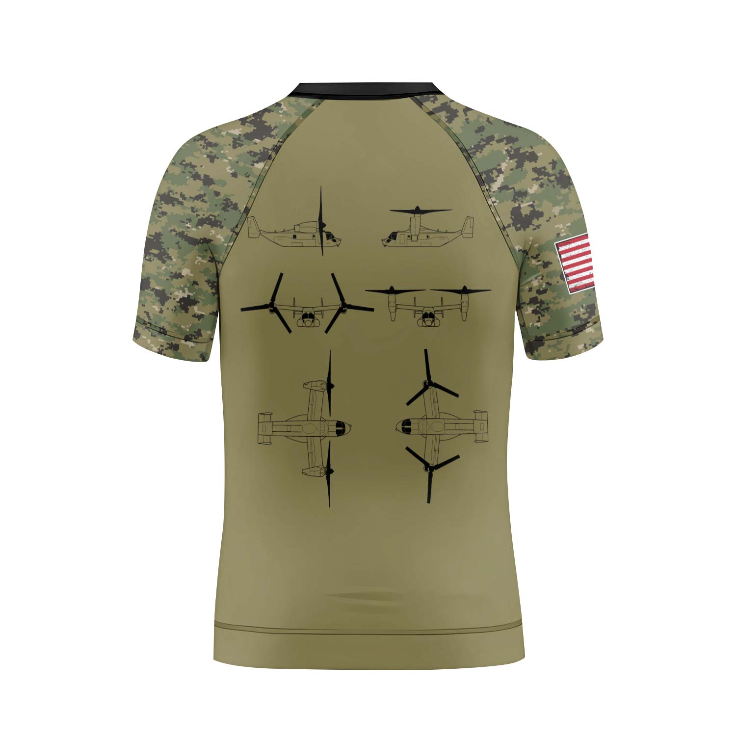Personalized Veteran Osprey Kids Rash Guard