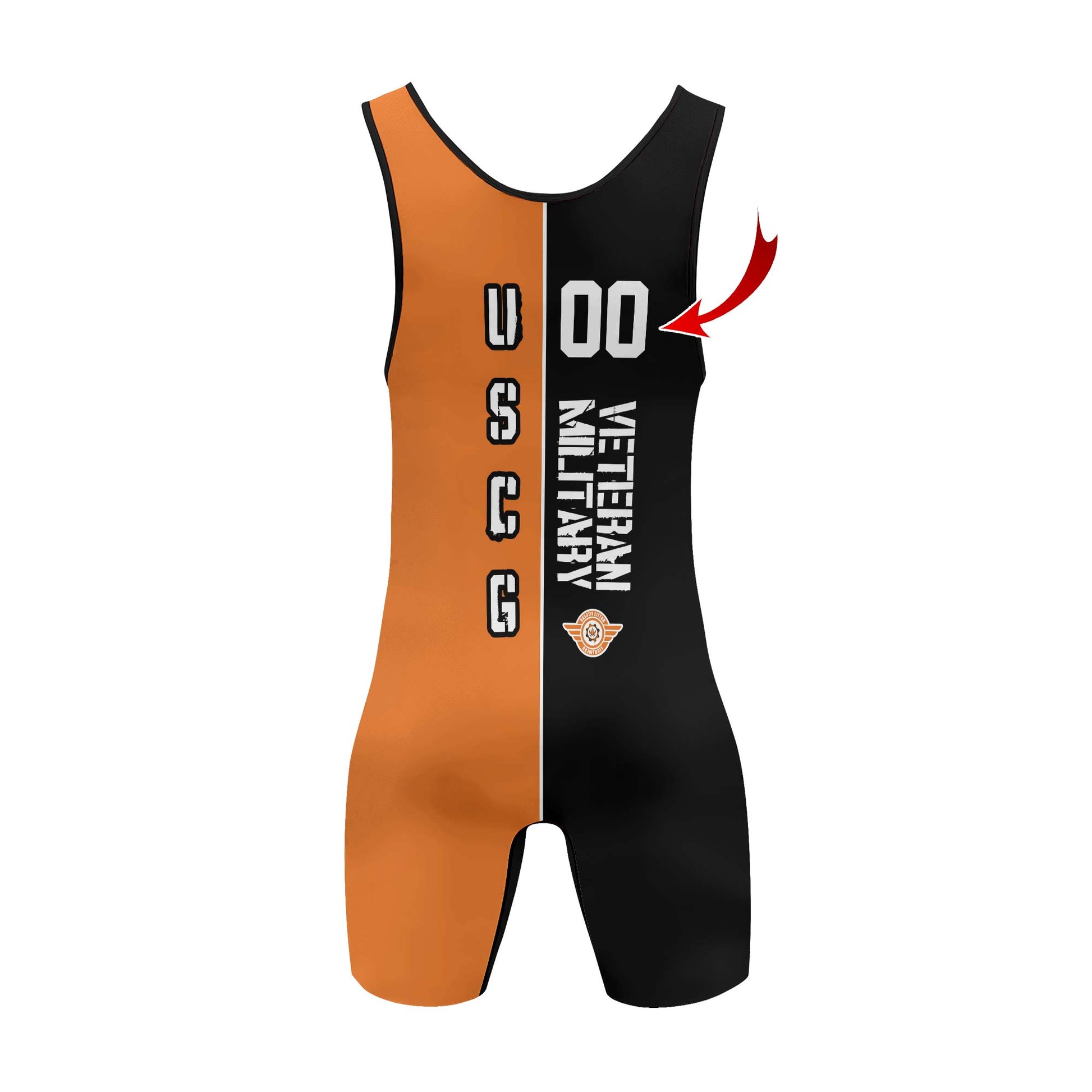 Personalized Veteran USCG Football Wrestling Singlets