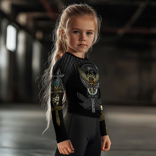 Pharaoh Sigil Kids Rash Guard