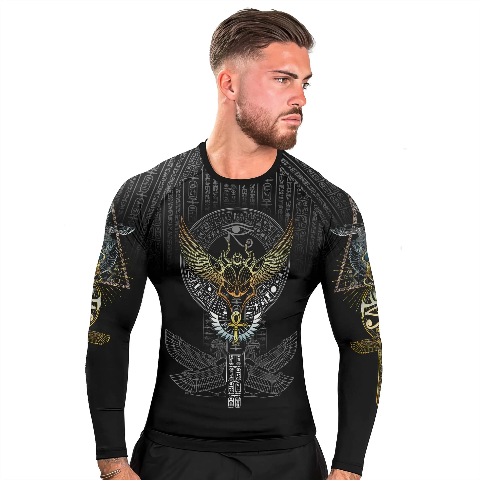 Pharaoh Sigil Men's Long Sleeve Rash Guard
