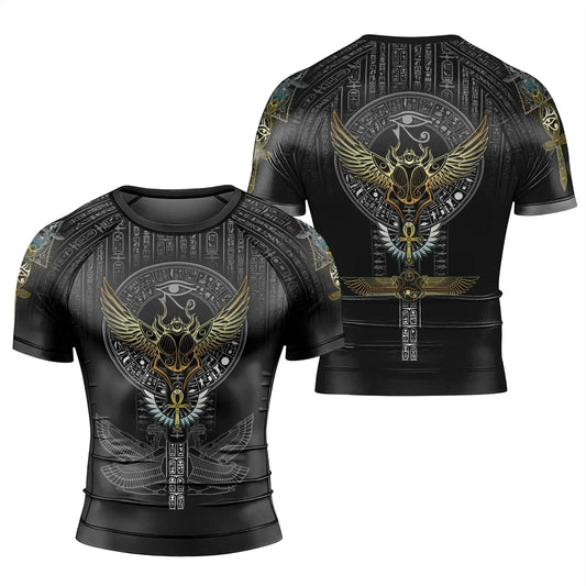 Pharaoh Sigil Men's Short Sleeve Rash Guard