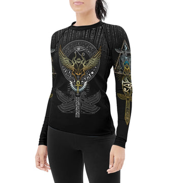 Pharaoh Sigil Women's Long Sleeve Rash Guard