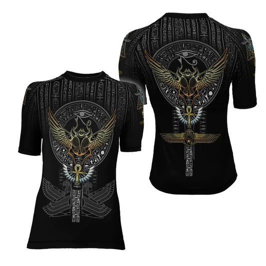 Pharaoh Sigil Women's Short Sleeve Rash Guard