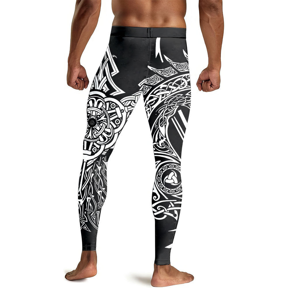 Phoenix Bird Men's Compression Leggings - BattleFitGear