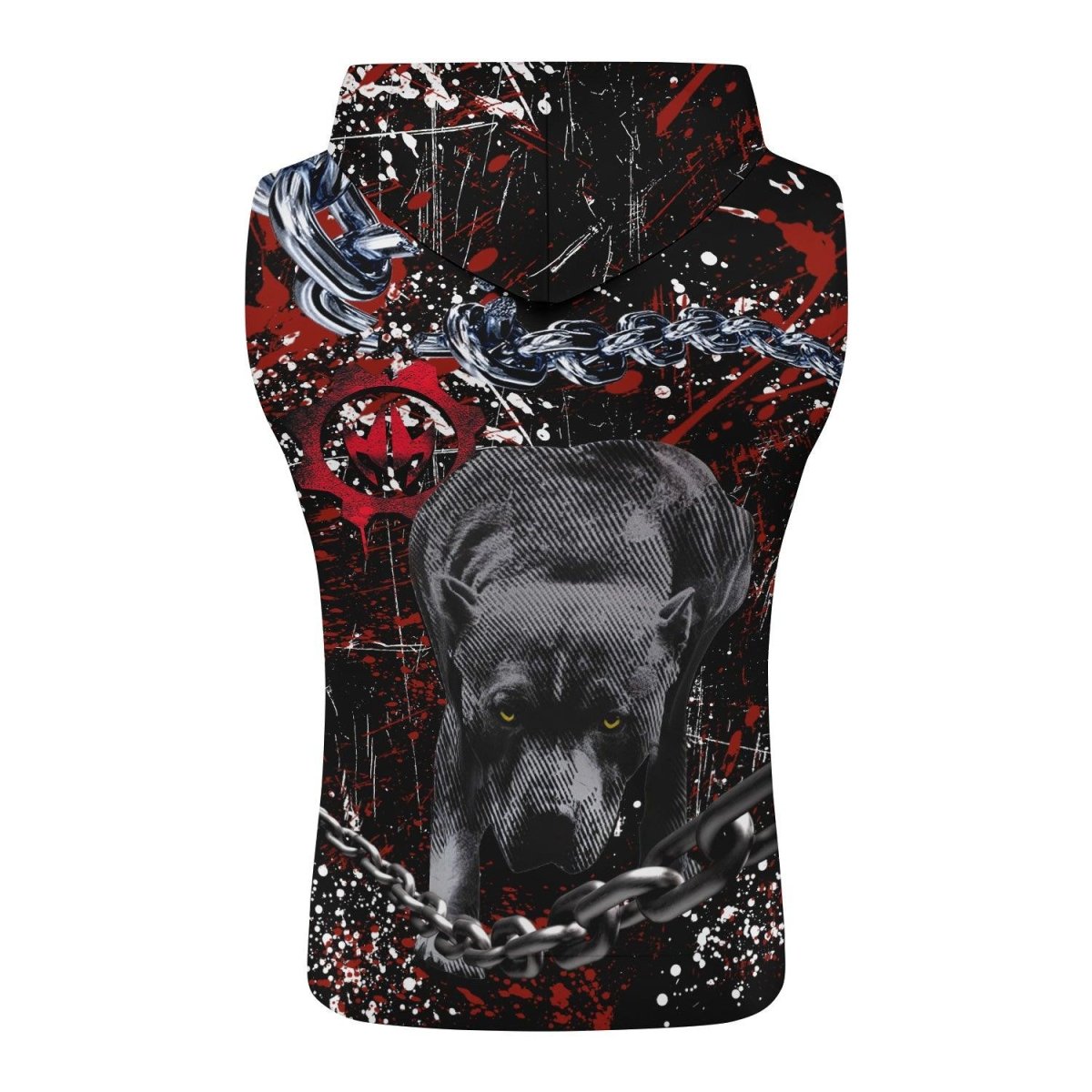 Pitbull Fighting Spirit Sleeveless Pullover & Zip Hoodie - BattleFitGear