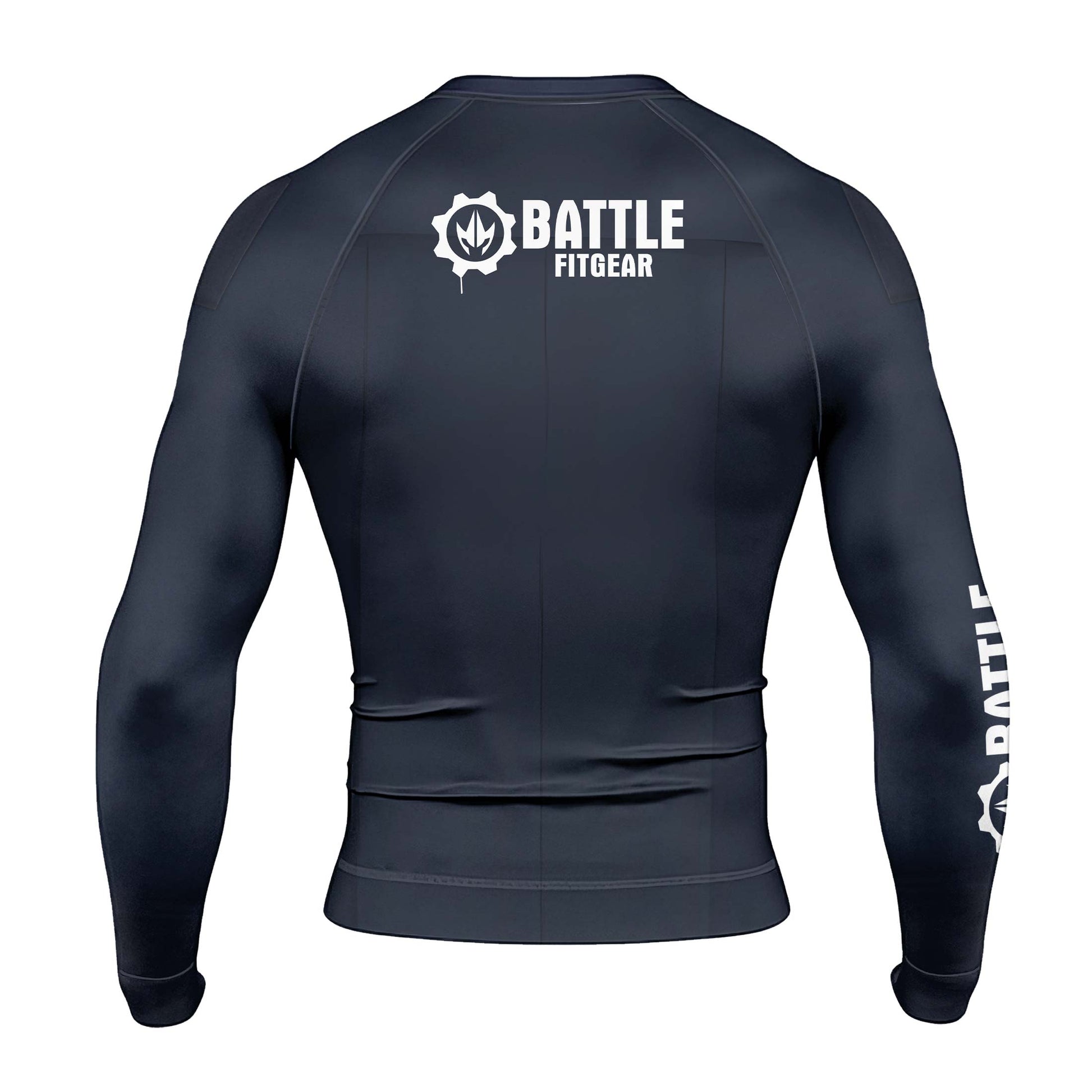 Police Officer Fighter Men's Long Sleeve Rash Guard